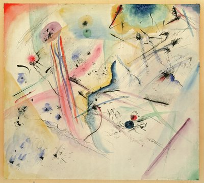 Composizione con strisce rosse e blu, 1913 da Wassily Kandinsky